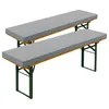 zestaw 2 podkładek na ławkę piwną 220x25 cm, jasnoszare, Podgląd zdjęcia produktu 9