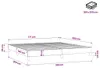 vidaXL Boxspringbettgestell Dunkelgrau 180x200 cm Stoff Produktbild-Vorschau 7