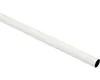 A white curtain rod against a white background. Produktbild-Vorschau