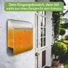 banjado Design Briefkasten Stahl silber mit Zeitungsfach Produktbild-Vorschau 3