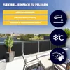 KADAX Sichtschutz für Balkon, Terrasse 1x1m, Anthrazit Produktbild-Vorschau 6