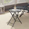 Outsunny runder Bistro-Gartentisch, Ø 60 x 50 cm (H), Produktbild-Vorschau 9