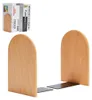 2 Stück einfache Buchstützen aus Holz, verstärkte Produktbild-Vorschau 2