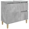 vidaXL Mobile da bagno grigio cemento 65x33x60 cm materiale Anteprima dell’immagine prodotto 1