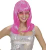 Pinke Langhaarperücke mit Pony "Pink" Produktbild-Vorschau 2
