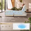 VASAGLE Modulares 2-Sitzer Sofa, Rahmenlose Chenille Couch Produktbild-Vorschau 3