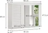 Szafka z lustrem w łazience Vicco Riad Biały 68 x 48 cm z 2 Podgląd zdjęcia produktu 3