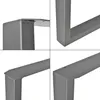 A collage of four close-up shots of metal table legs, showing different angles and details of their construction and mounting points. Náhled obrázku produktu