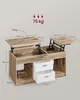A lift-top coffee table with dimensions shown. Náhled obrázku produktu