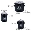 Relaxdays 4052025856687, Container, Rond, Zwart, 3 stuks Productafbeelding-voorbeeld 4