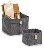 ZELLER Boîte de rangement en feutre anthracite 16x16x17cm Voir les images du produit 4