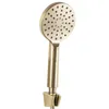 A gold-colored hand-held shower head with a holder. Náhľad obrázku produktu