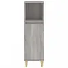 vidaXL Badschrank Grau Sonoma 30x30x100 cm Holzwerkstoff Produktbild-Vorschau 7