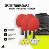 JOOLA Tischtennis-Set Quattro, 4 Tischtennisschläger + 10 Produktbild-Vorschau 2