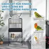 PawHut Vogelkäfig Wellensittichkäfig mit Tablet Ablage Produktbild-Vorschau 8