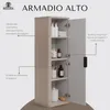 RODAN | Mobile alto da bagno - 139 CM - Beige Mat - MDF - Anteprima dell’immagine prodotto 3