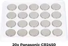 Panasonic CR2450 – 20x Lithium Knopfzellen 3 V, 620 mAh Produktbild-Vorschau 1