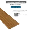 Übergangsprofil Selbstklebend, Braune Holzmaserung Produktbild-Vorschau 2