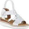 VAN HILL Damen Keilsandaletten Sandalette Metallic Bast Produktbild-Vorschau 1