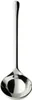 A single, polished metal ladle is presented against a plain white background. Podgląd zdjęcia produktu