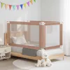 vidaXL Barrière de sécurité pour jeune enfant Taupe 140x25 Voir les images du produit 2