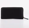 A black wallet is shown from the front on a white background. Produktbild-Vorschau