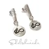 Ohrstecker 925 Silber matt Unendlichkeit und Anker Produktbild-Vorschau 2