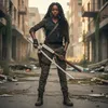 Katana inspiré de Michonne - Sabre de samouraï décoratif Voir les images du produit 8