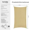 markýza tectake® Sunny v různých velikostech, HDPE s Náhled obrázku produktu 5