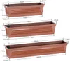 Plastard Blumenkasten Terrakotta 80 cm mit Hydroeinsatz Produktbild-Vorschau 4