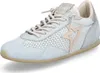 Damen Sneaker blau aus Leder-Mesh mit elastischer Schnürung Produktbild-Vorschau 1