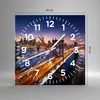 Wanduhr - Quadrat - Glasuhr - Usa amerika new york Produktbild-Vorschau 3