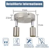 A diagram showing the dimensions and features of a ceiling light fixture. Produktbild-Vorschau