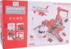 The image shows the retail packaging for a toy airplane playset, featuring the product and its components. Produktbild-Vorschau