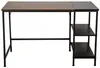 CLP Schreibtisch Ocala mit Regalfächern schwarz/braun Produktbild-Vorschau 2