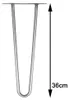 Tischbeine 4x Hairpin 36 cm Haarnadelbeine Stahl Gestell Produktbild-Vorschau 6
