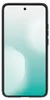 A black smartphone case is shown against a gradient background. Produktbild-Vorschau