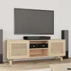 vidaXL TV-Schrank Braun 105x30x40 cm Massivholz Kiefer Produktbild-Vorschau 2