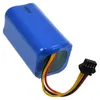 A blue battery pack with wires and a connector. Voir les images du produit
