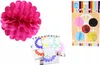 Rozeta Papierowa Pompon 25Cm Bibuła Różne Kolory Podgląd zdjęcia produktu 2