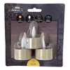 Anna's Collection Solar Teelichte sand creme LED 3er Set Produktbild-Vorschau 3