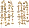 Two garlands of straw ornaments are displayed against a white background. Produktbild-Vorschau
