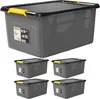 MONZANA® 4x Contenitore con Coperchio 40L BPA Free Chiusura Anteprima dell’immagine prodotto 10