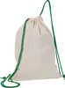 Baumwolle Gymbag / Sportbeutel / Turnbeutel / weiß mit Produktbild-Vorschau 1