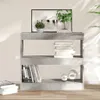 vidaXL Libreria/divisorio grigio cemento 80x30x72 cm Anteprima dell’immagine prodotto 2