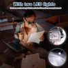 Lupenbrille mit Licht, Stirnbandlupe Lupe, Uhrmacherlupe Produktbild-Vorschau 8