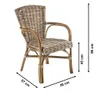 Kobolo Rattanstuhl Stuhl YORK aus Rattan geflochten - kubu Produktbild-Vorschau 2
