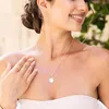 Collana in argento con quadrifoglio in cristallo zirconio, Anteprima dell’immagine prodotto 4