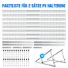 4x support PV 118cm Panneau solaire renforcé Panneau Voir les images du produit 12