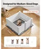 SucceBuy Wurfkiste für Hunde, 98x98x46cm, Welpenlaufstall Produktbild-Vorschau 2